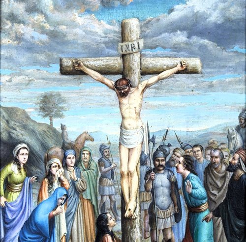 « Crucifixion du Christ »   Huile sur panneau